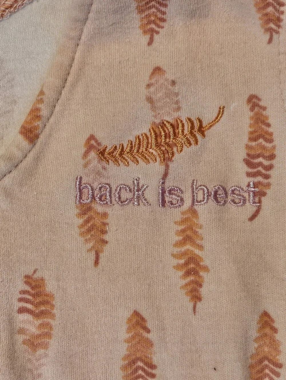 HALO SleepSack Wearable Blanket Small 0-6M Pink Orange Fern Leaf Inverted Zipper